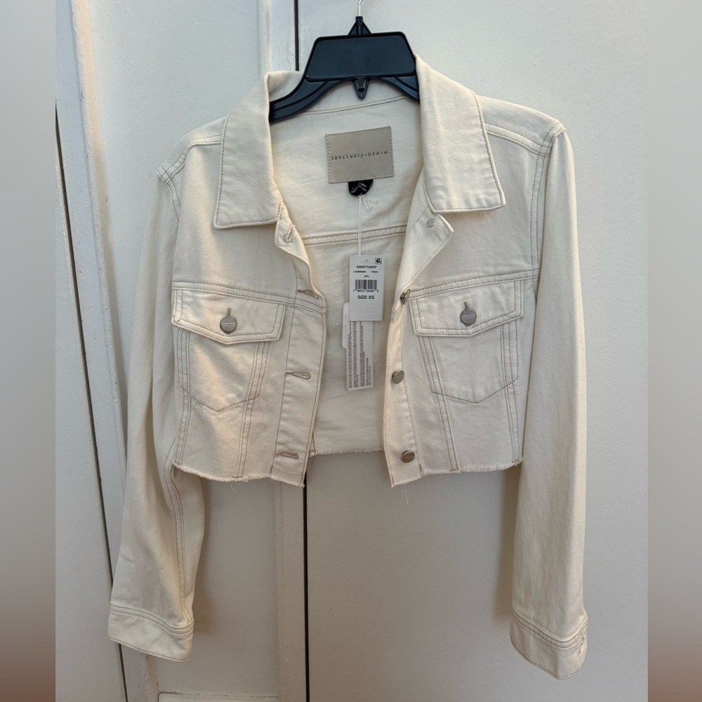 Sanctuary Denim White Jacket XS - new with tags